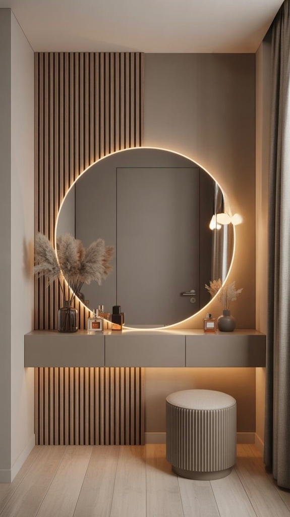 مدخل تفصيل - شي بورد + بديل خشم + مرايا + رف