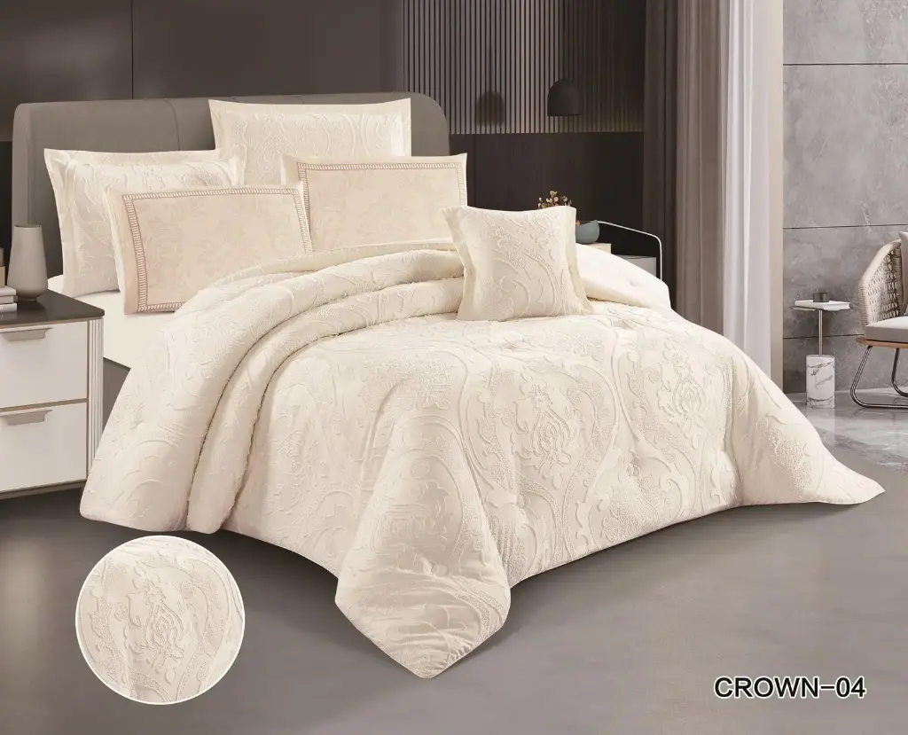 مفرش كراون مايكروفايبر مطرز  CROWN