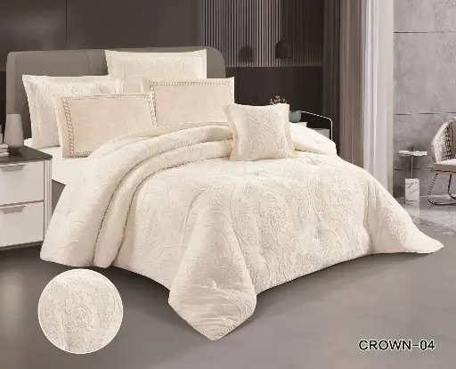 مفرش كراون مايكروفايبر مطرز  CROWN