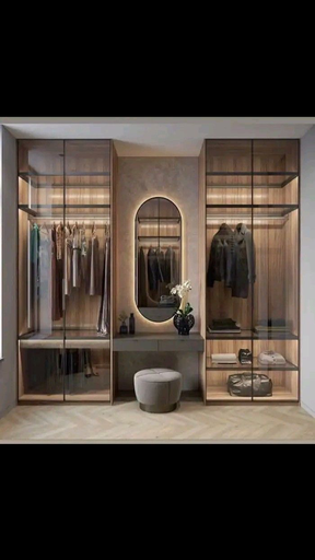 دولاب 4 درفة قزاز مع تسريحة 